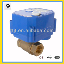 CWX -25S Mini Automatic/ Brass 3/4" 9-24V,CR02 -3wires control BSP motorized ball valve with manual override operation